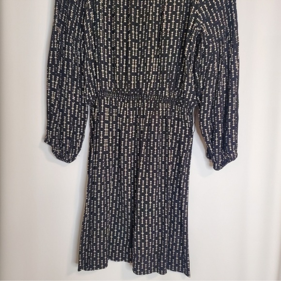 Sophie Max Black Big Sleeve Dress Sz L - Picture 4 of 5